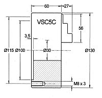 130mm 3-Jaw Scroll Chuck