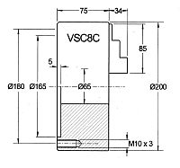 200mm 3-Jaw Scroll Chuck