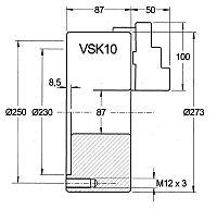273mm 3-Jaw Scroll Chuck